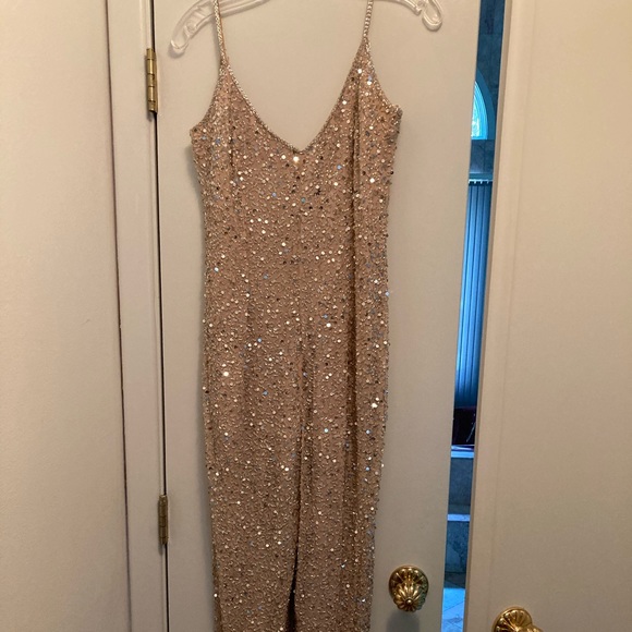 Sequined one piece jumpsuit - Picture 2 of 2